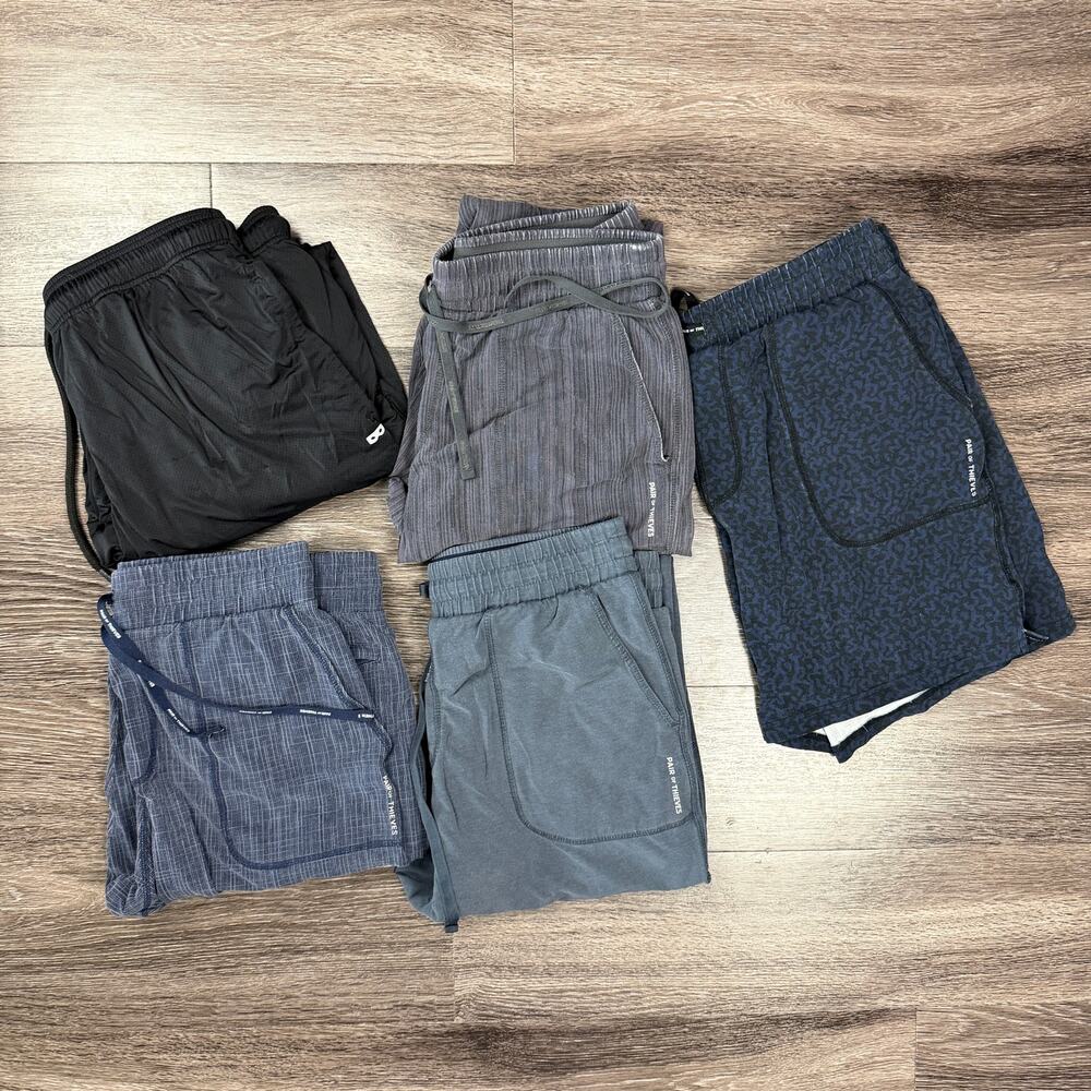 Pair of Thieves Men's Medium Joggers Shorts Lot 5 Lounge Athleisure Used